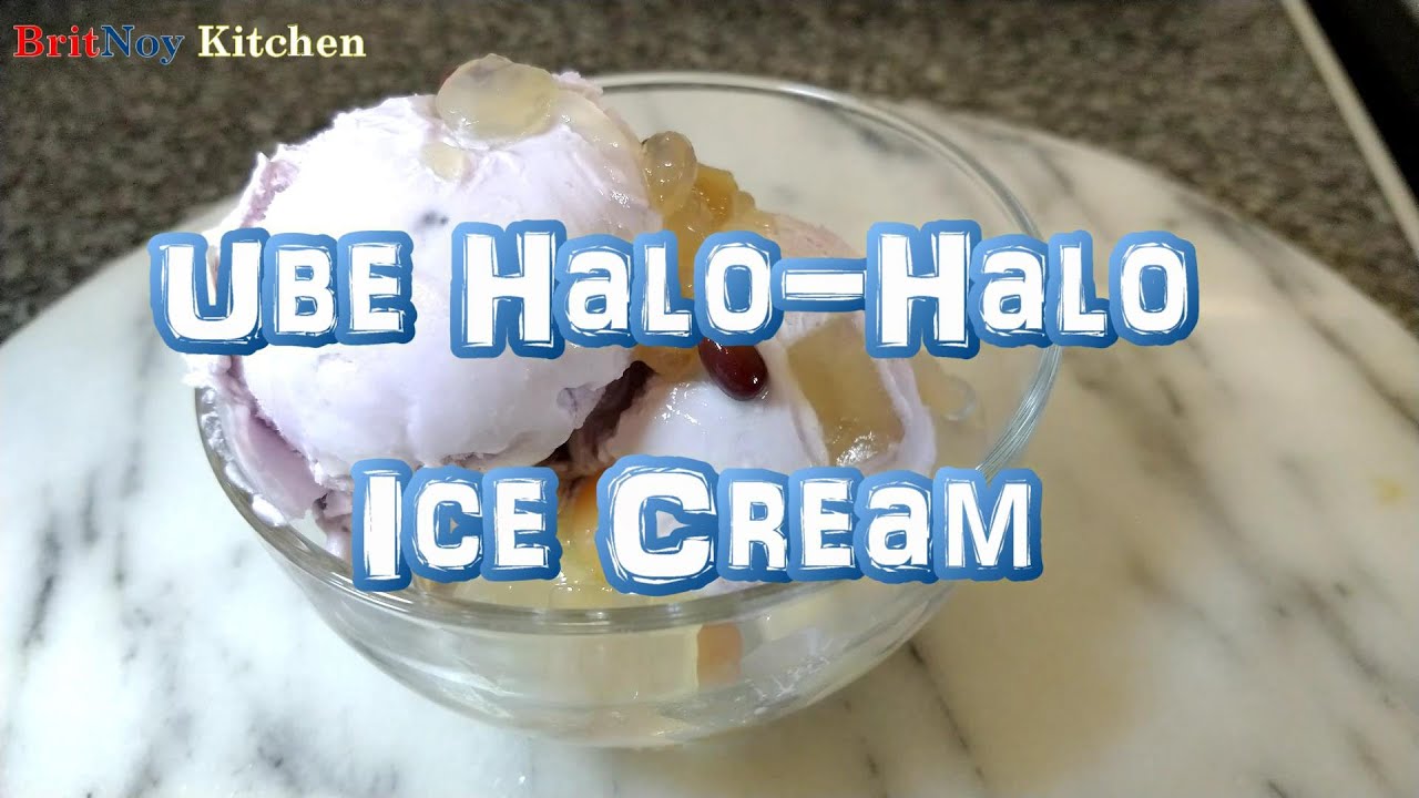 Ube Halo Halo Ice Cream