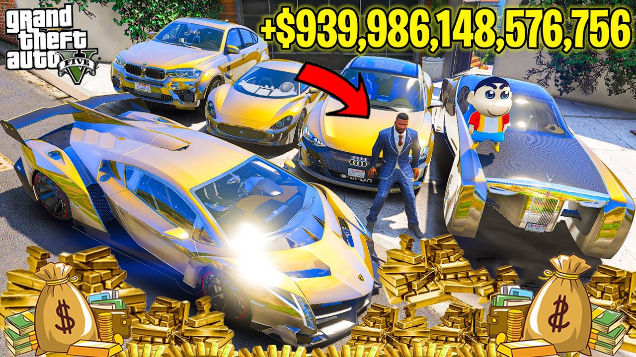 FRANKLIN PUNCH ANYTHING BECOME GOLD || EVERYTHING IS FREE IN GTA 5 !