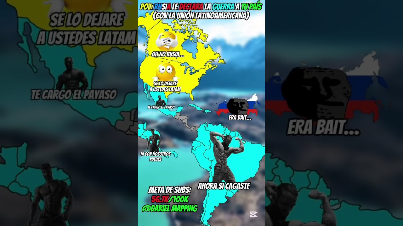 POV: RUSIA DECLARA GUERRA A TU PA&Iacute;S🌎🇷🇺#geography #viralvideo #geografia #mapping #viralvideo #fyp