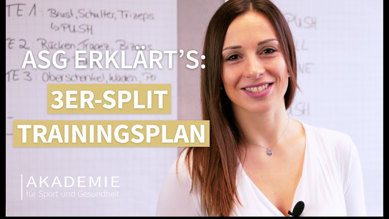 3er-Split Trainingsplan für Muskelaufbau | Zuhause oder im Gym | Erstelle deinen Workout-Plan  💪 💪 💪