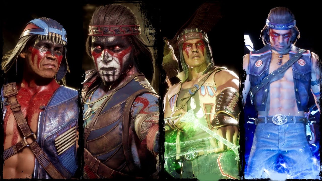 Nightwolf - Intros & Victories - All Main Color Skins - Mortal Kombat 11