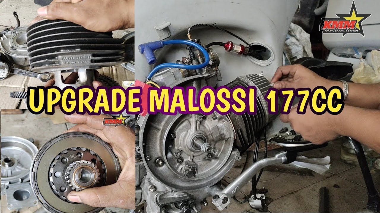 UPGRADE MALOSSI 177CC KOPLING TK RCING DI VESPA PX 150