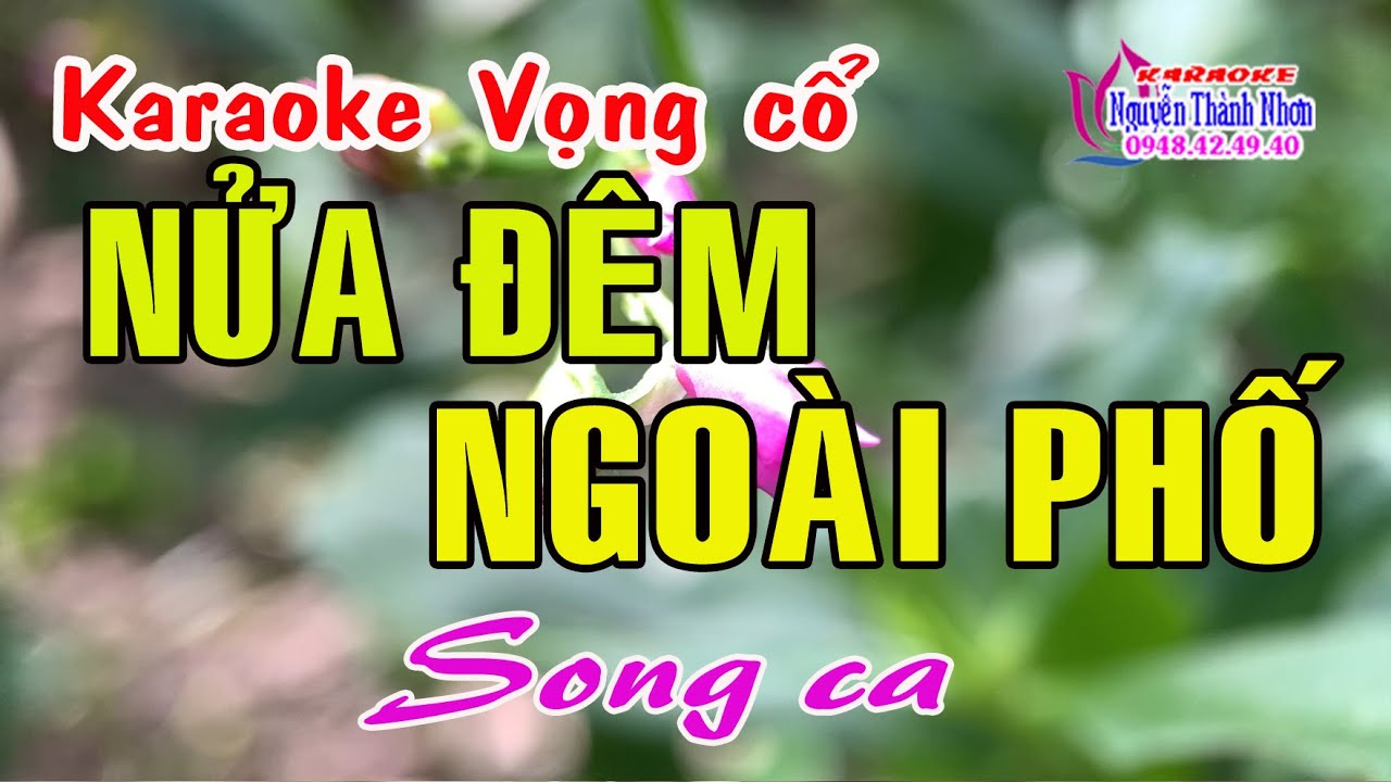 Karaoke tân cổ NỬA ĐÊM NGOÀI PHỐ - SONG CA