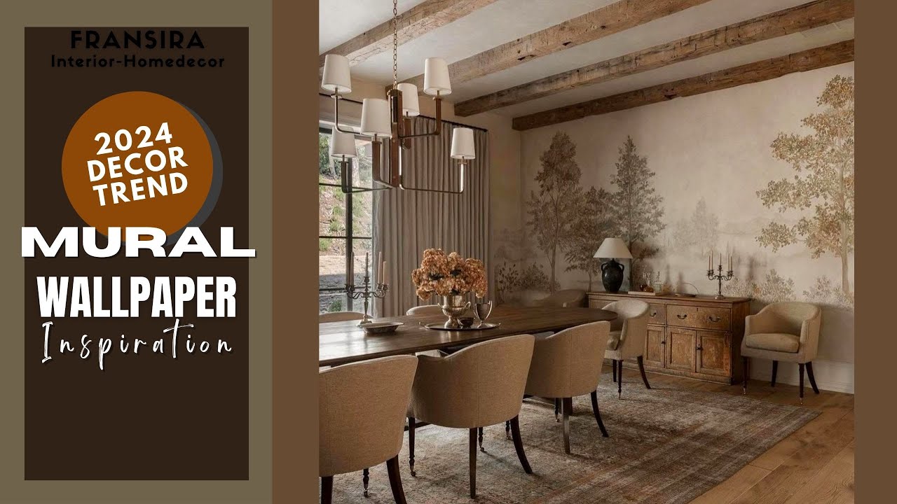 WALL MURAL AND WALLPAPER DESIGN IDEAS #walldecorideas #2024trends #interiortrends
