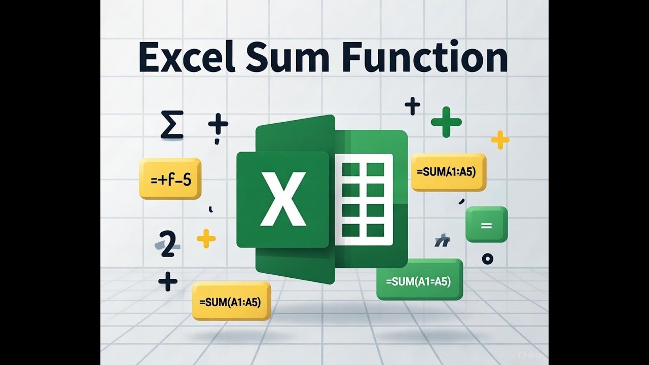 How to use Microsoft Excel as a calculator: Sum function