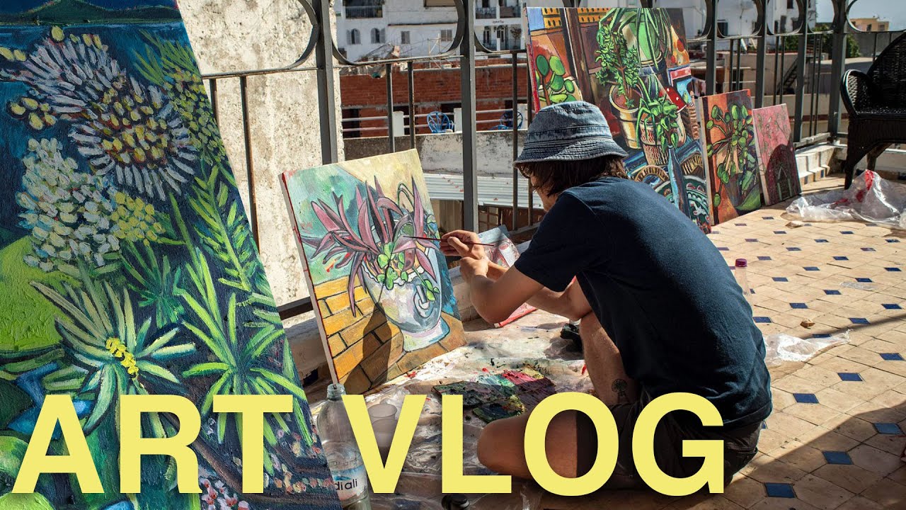 peindre 7 jours au Maroc en résidence artistique 🖌️ - art vlog 32