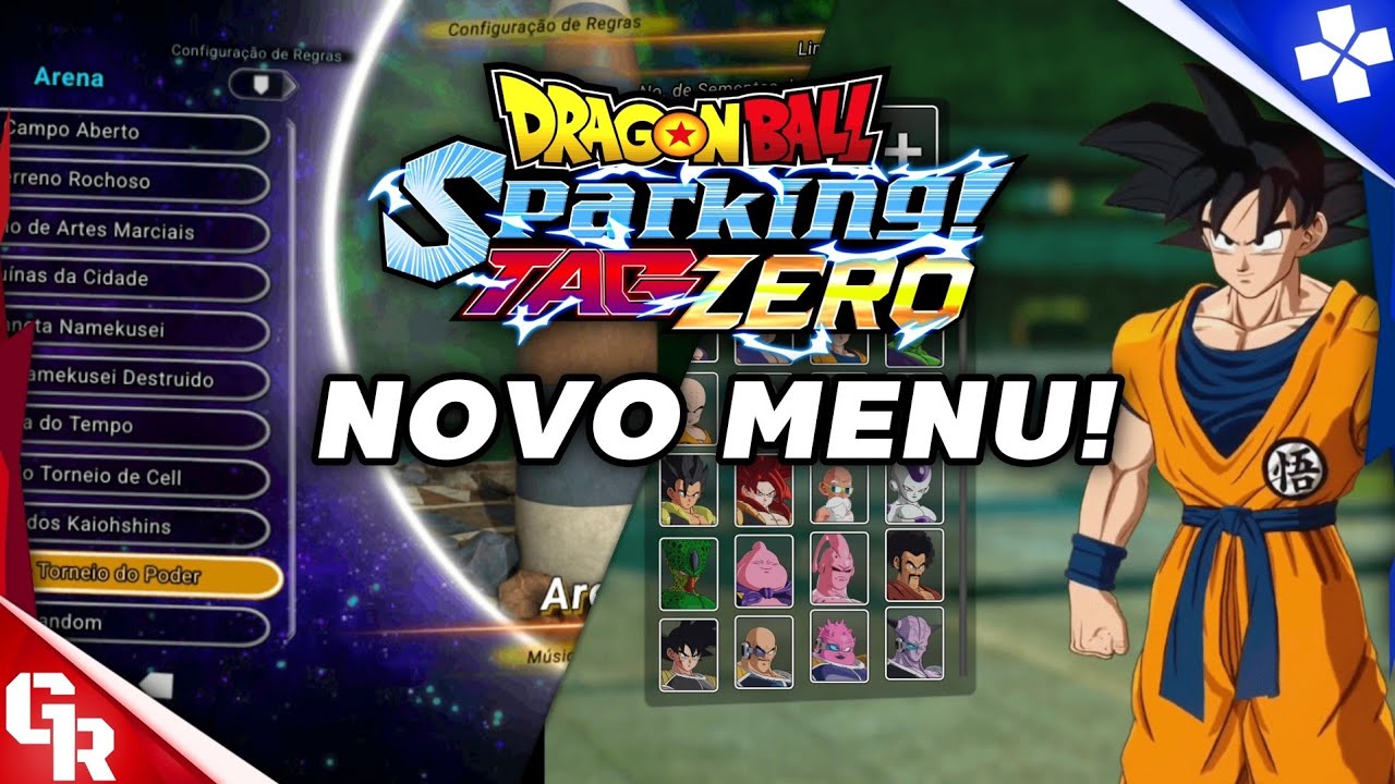 NOVO MENU - Sparking ZERO PSP | Dragon Ball Sparking TAG Zero! | DBZ TTT PSP Mod