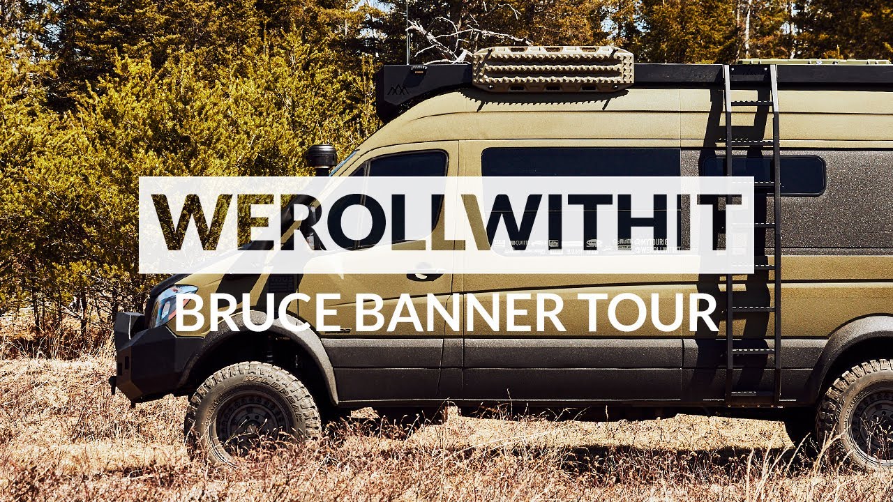 4x4 Overland Off The Grid Tiny Home Van Tour - WeRollWithIt - Bruce Banner Van Tour