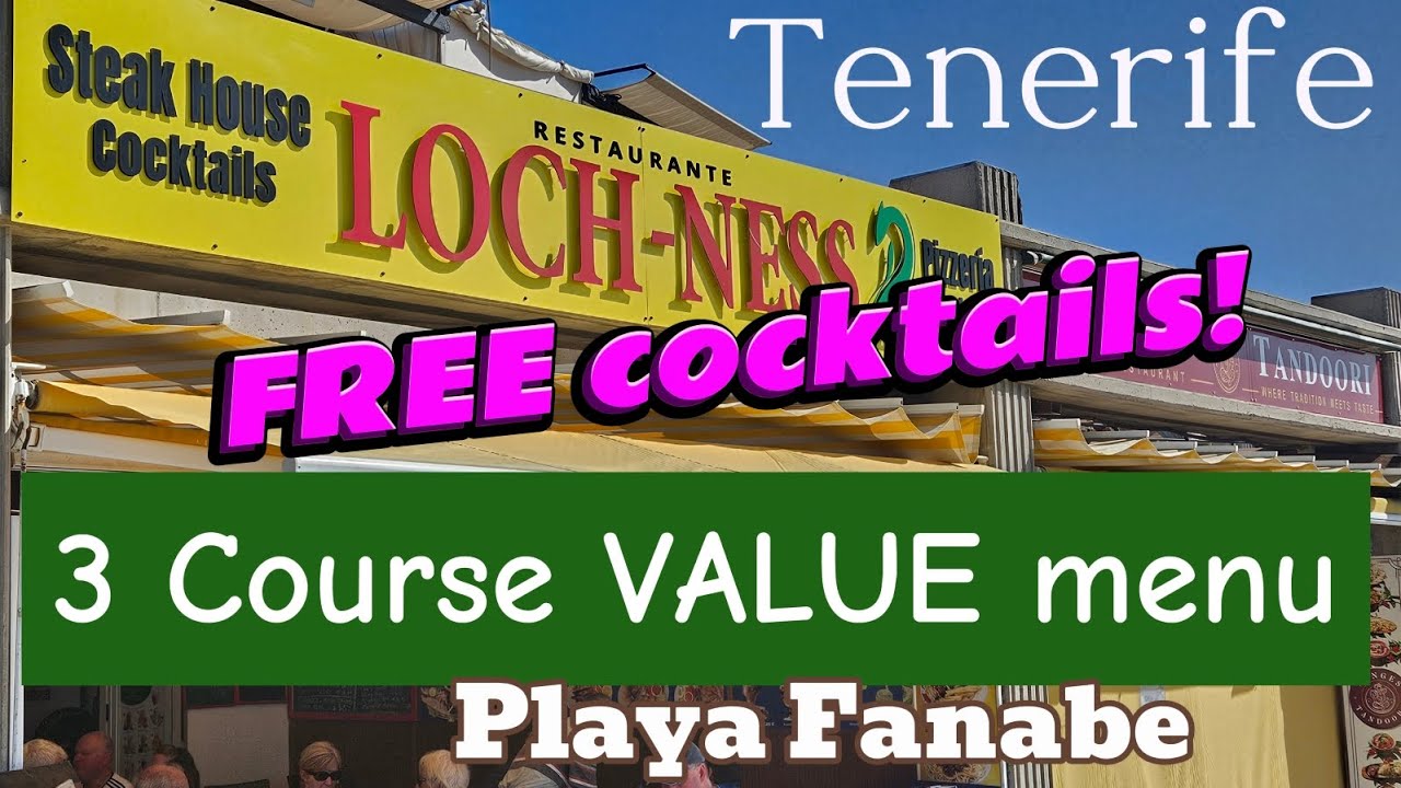 Trying the Lock-Ness 3-Course Value Menu in Tenerife 🍽️🇪🇸