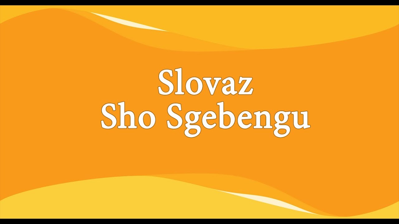Slovaz - Sho Sgebengu (Official Lyric Video)
