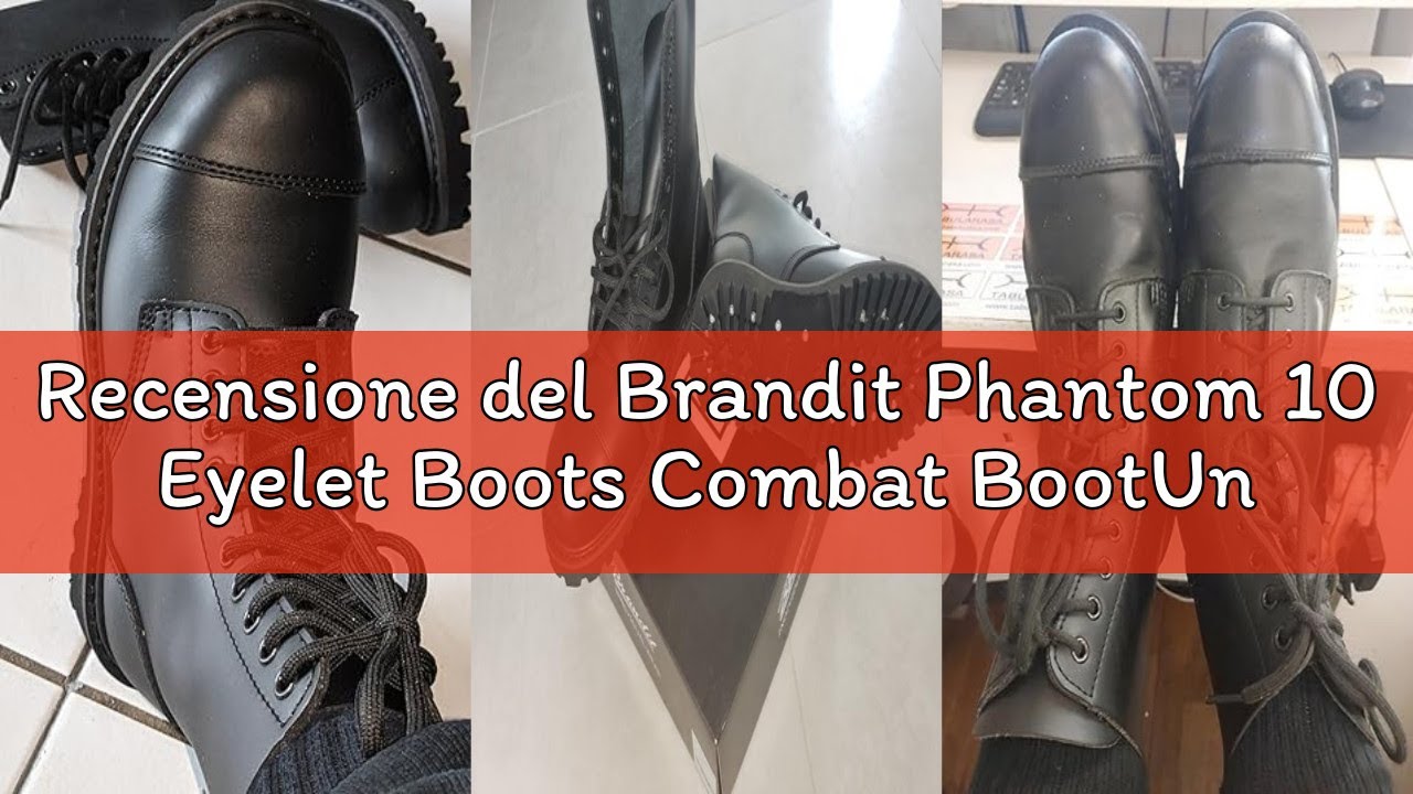 Recensione del Brandit Phantom 10 Eyelet Boots Combat BootUnisex - Adulto