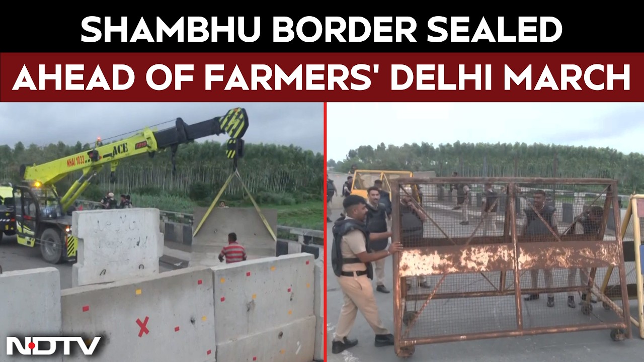 Farmers Delhi March | Police Tighten Security At Shambhu Border Amid Planned Farmers' March