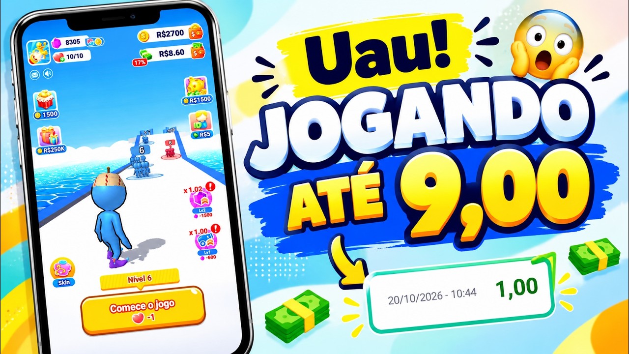 *Novo* APP PARA GANHAR JOGANDO DE VERDADE - PROVA REAL DO RUN TEAM 