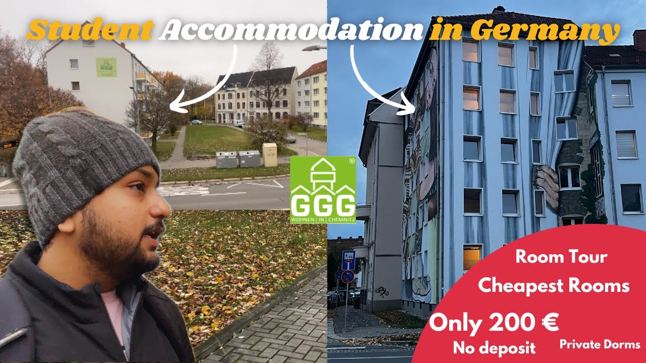 Accommodation in Germany | Private Student Dorm in 200 € | Housing in Chemnitz 2023