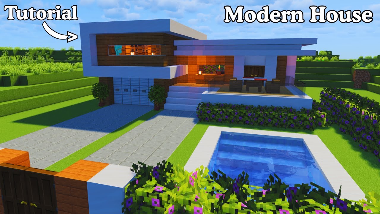 Minecraft: How to Build a Best Modern House 🏠|