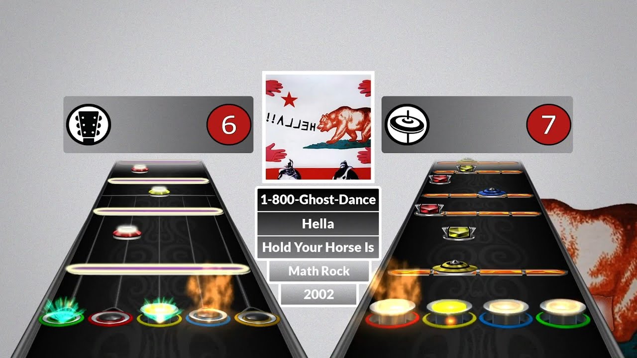 [Clone Hero] Hella - 1-800-GHOST-DANCE [chart preview] [FULL BAND technically]