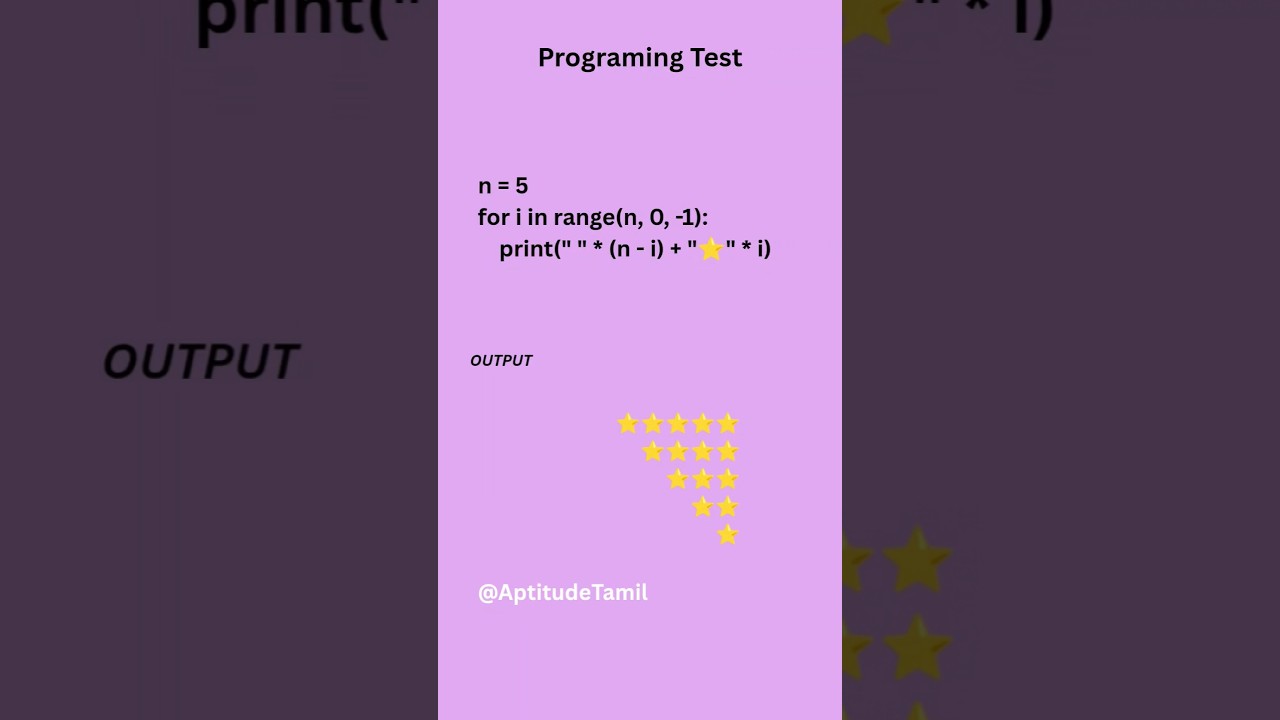 Star pattern in python 