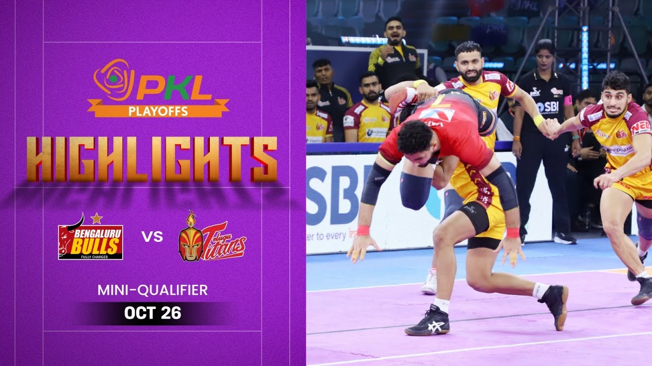 Pro Kabaddi Highlights: #BengaluruBulls vs #TeluguTitans | October 26 | PKL Season 12
