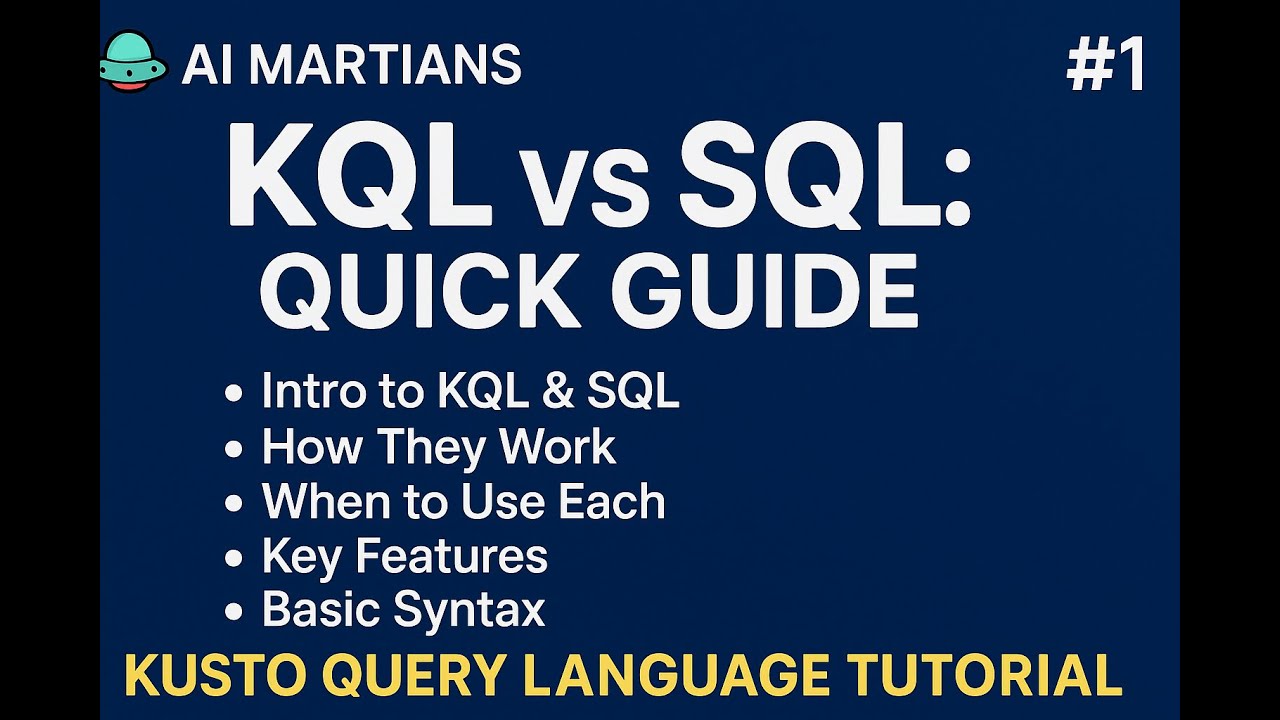 #1 Introduction to KQL vs SQL | Quick Guide to Syntax, Features & Use Cases | Data Query Languages