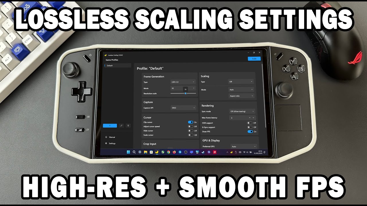 Legion Go: Lossless Scaling Settings for High Resolution & Smooth FPS!