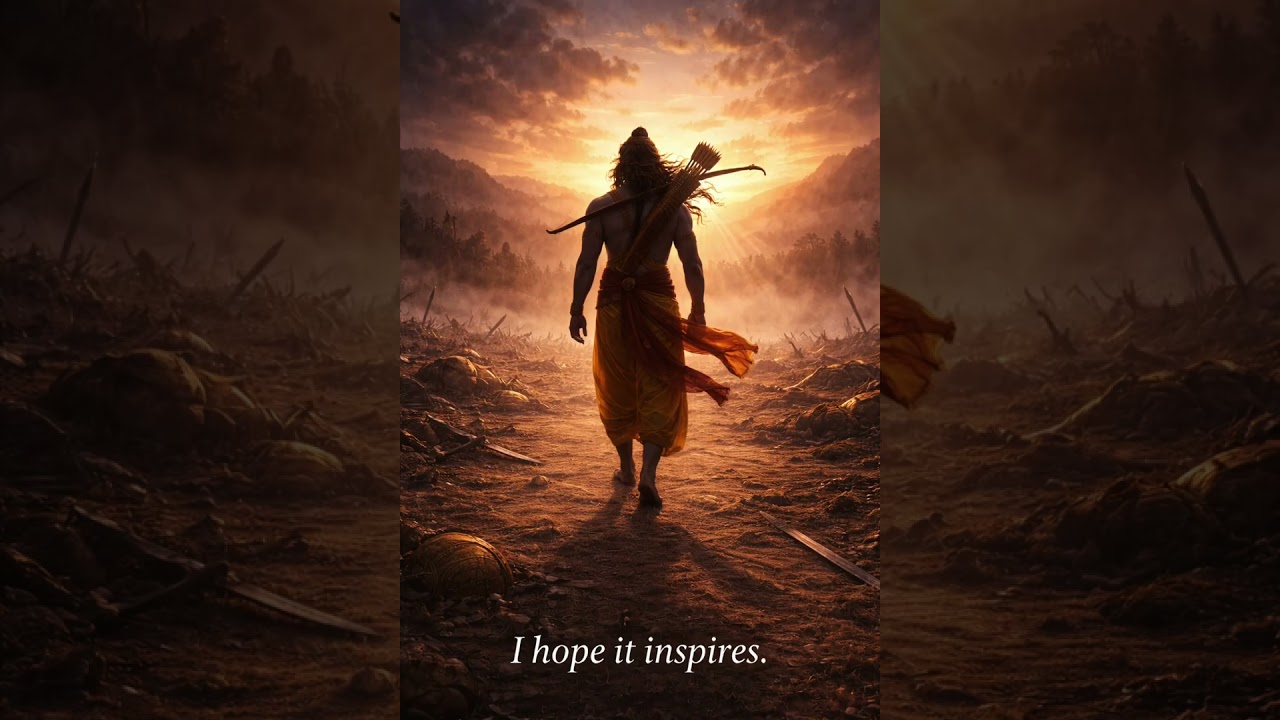 Victory. Humility. Dharma.#Rama#Dharma#Ramayana#WisdomOverEgo#SpiritualLeadership#IHopeItInspires