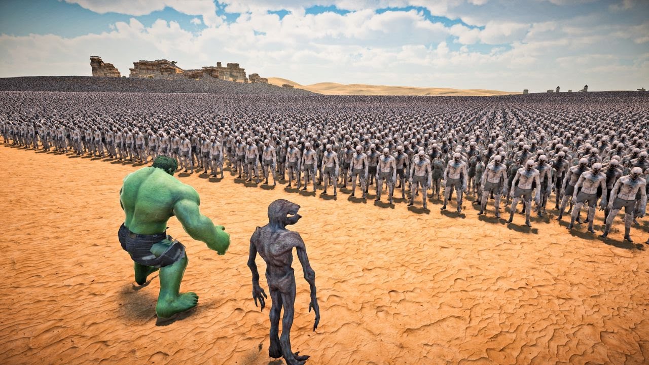 HULK & DEMOGORGON VS 1,000,000 ZOMBIES - Ultimate Epic Battle