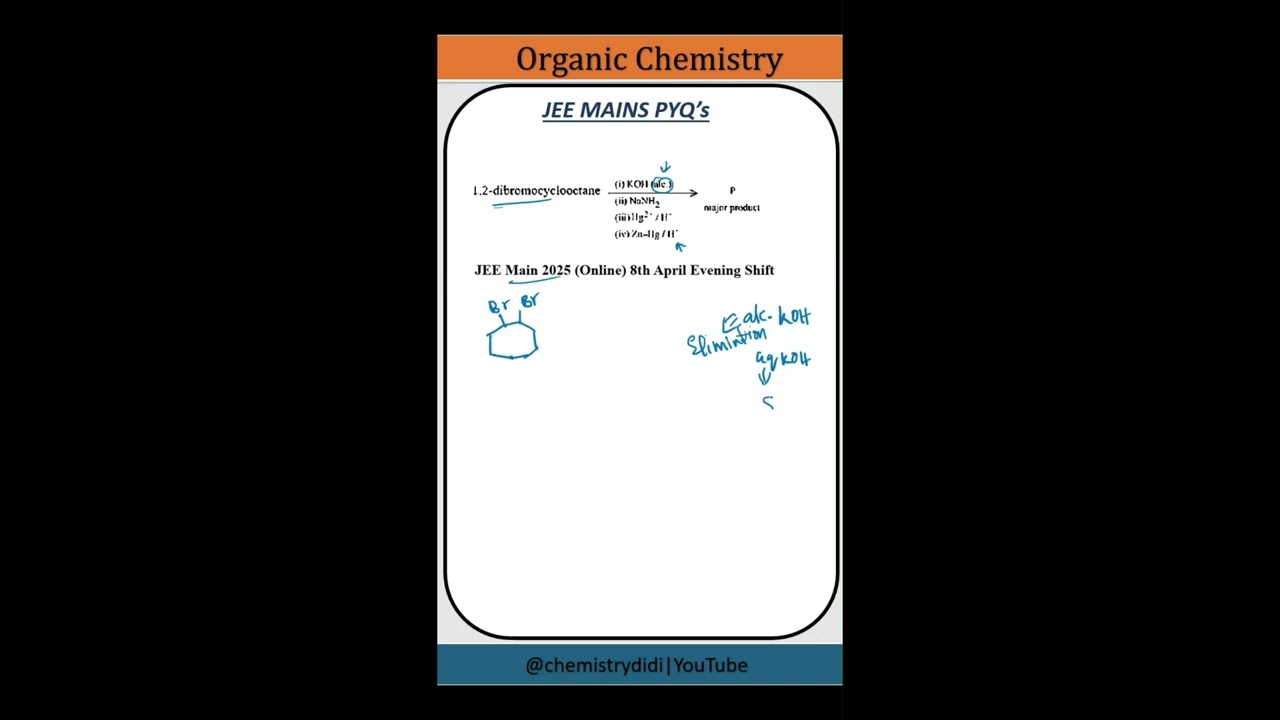 jee mains pyq, try to solve the question #jee #iit #neet #chemistry #chemistrydidi#jeemains2026#pyqs