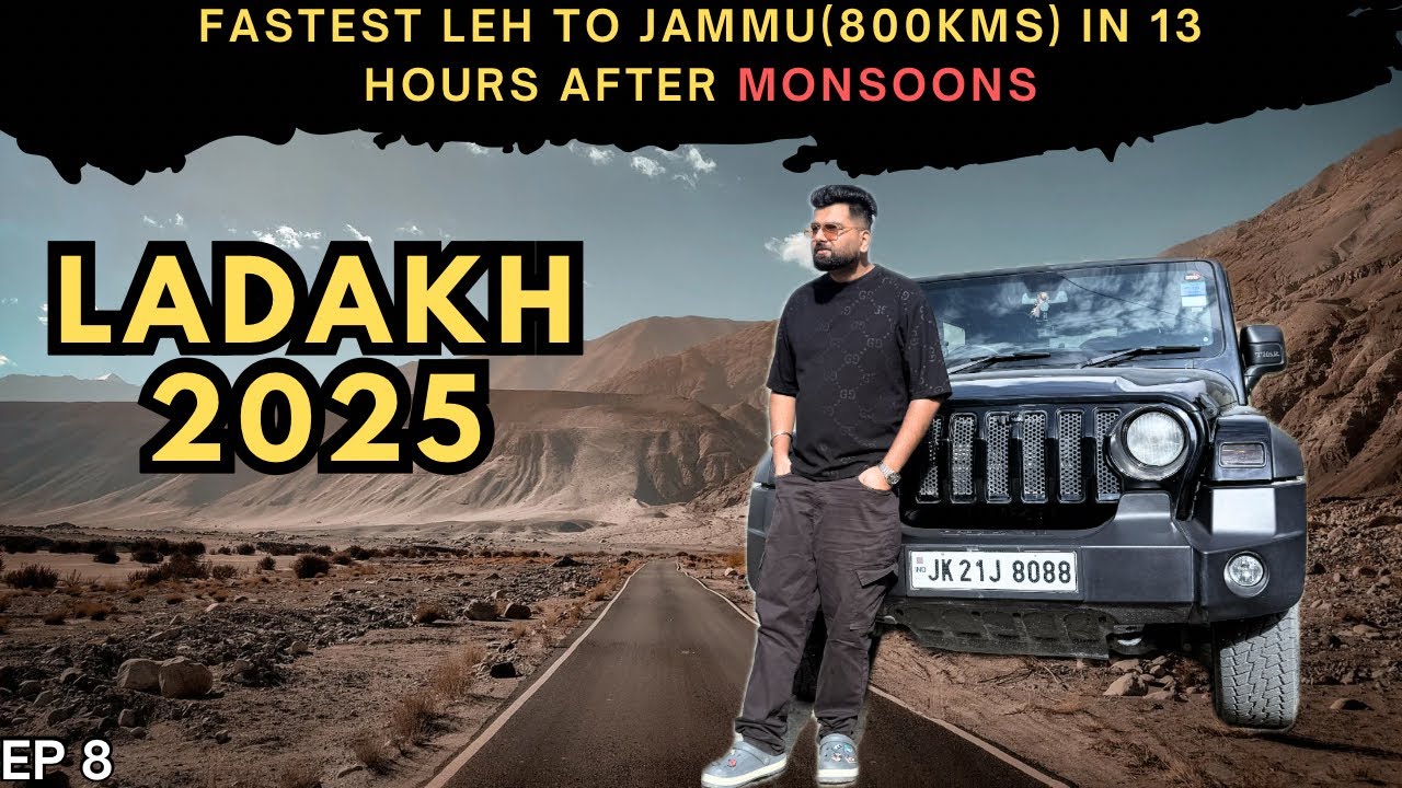 EP 8 | Fastest Leh to Jammu in 13 hours nonstop |Ladakh Road Trip 2025 |