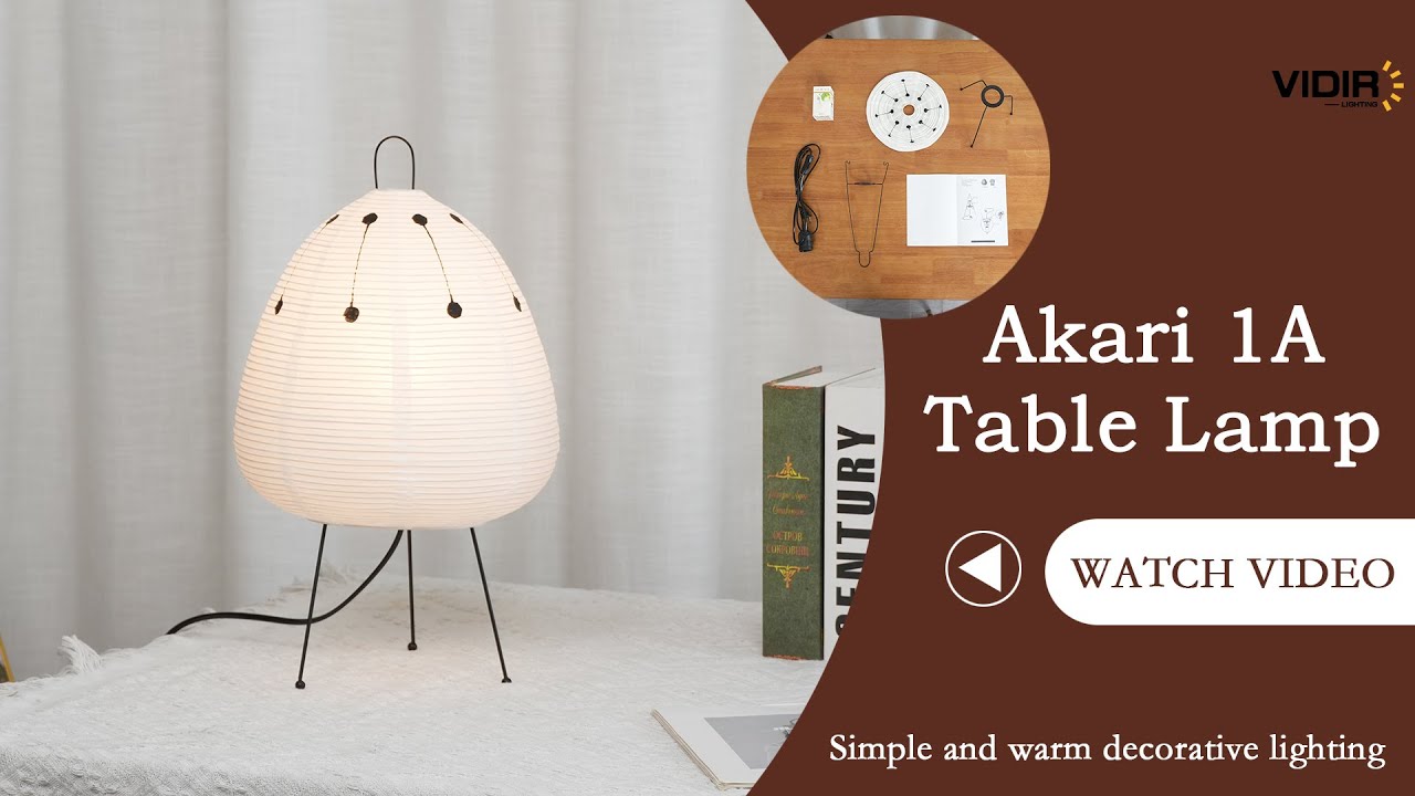 Akari 1A Table Lamp: Installation Guide to Elevate Your Home​ #vidirlighting