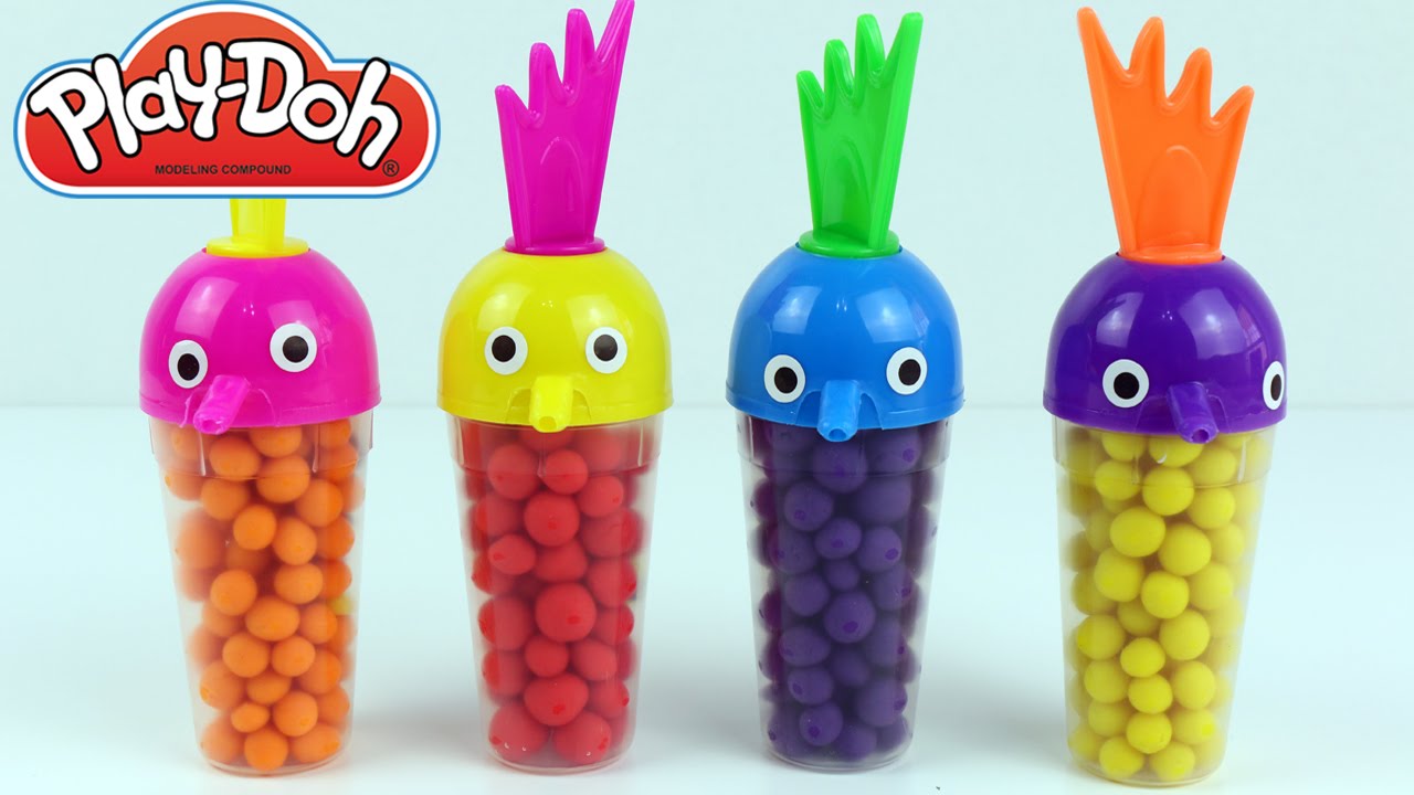 Funny Face Play Doh Dippin Dots Surprise Peppa Pig Frozen Mickey Mouse