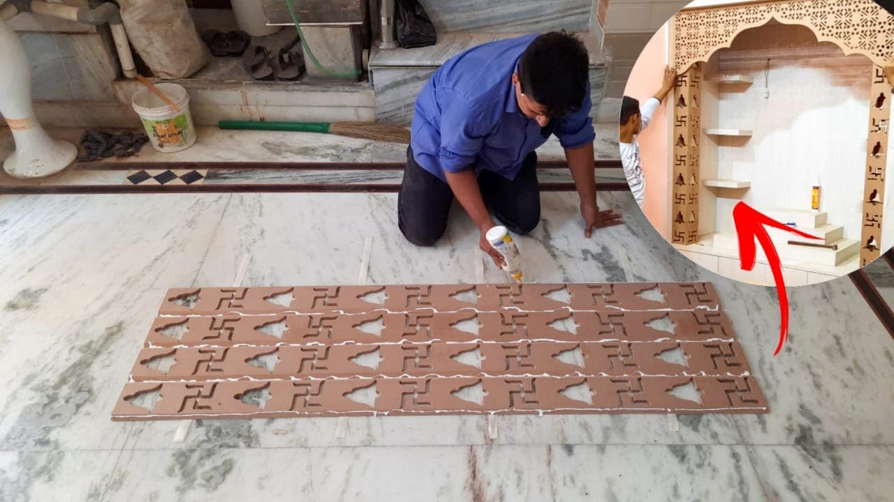 How to build wood beautifull temple piller ....||CNC cutting design wood piller columns size 5