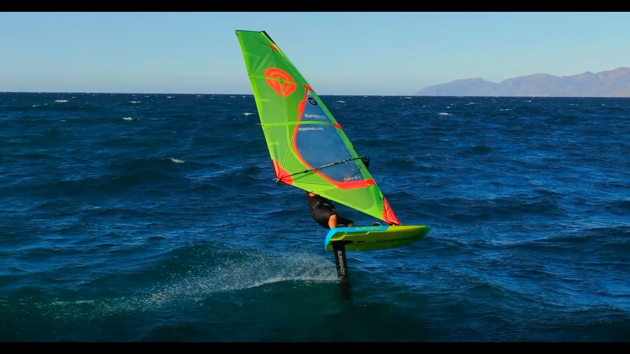 2023 WINDFOILING at La Ventana on the NEW SLINGSHOT V4 WIZARD foil board!!!
