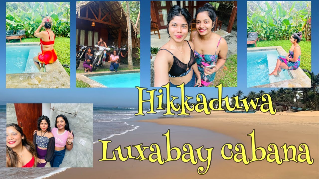 Hikkaduwa 🇱🇰💐|cabana🏠|අපි තුන් දෙනා🤓|kayaking🚣‍♂|මුහුද බලන්න ගියා 🌊😁