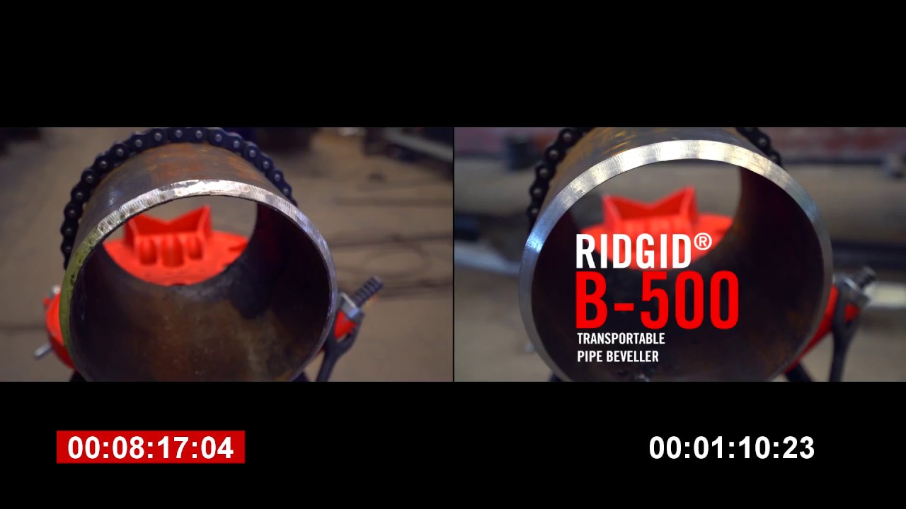 RIDGID B-500 Pipe Beveller vs. The Grinder