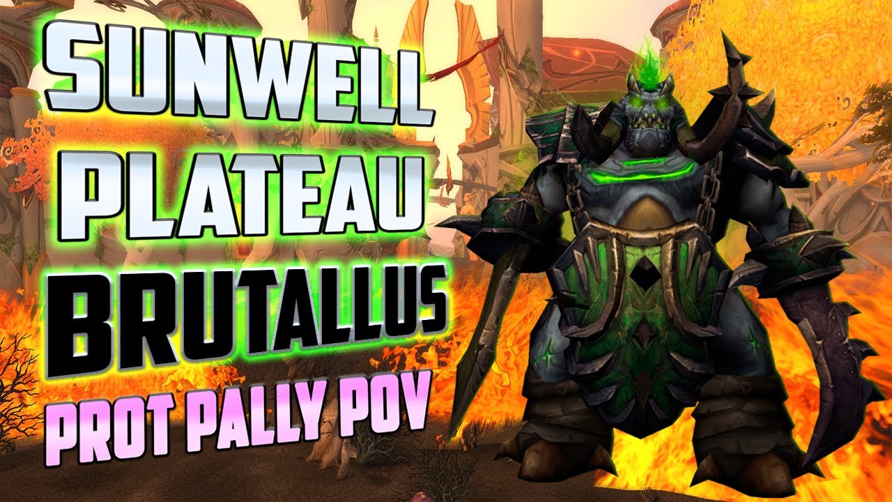 Brutallus First Kill Prot Paladin POV - TBC Classic