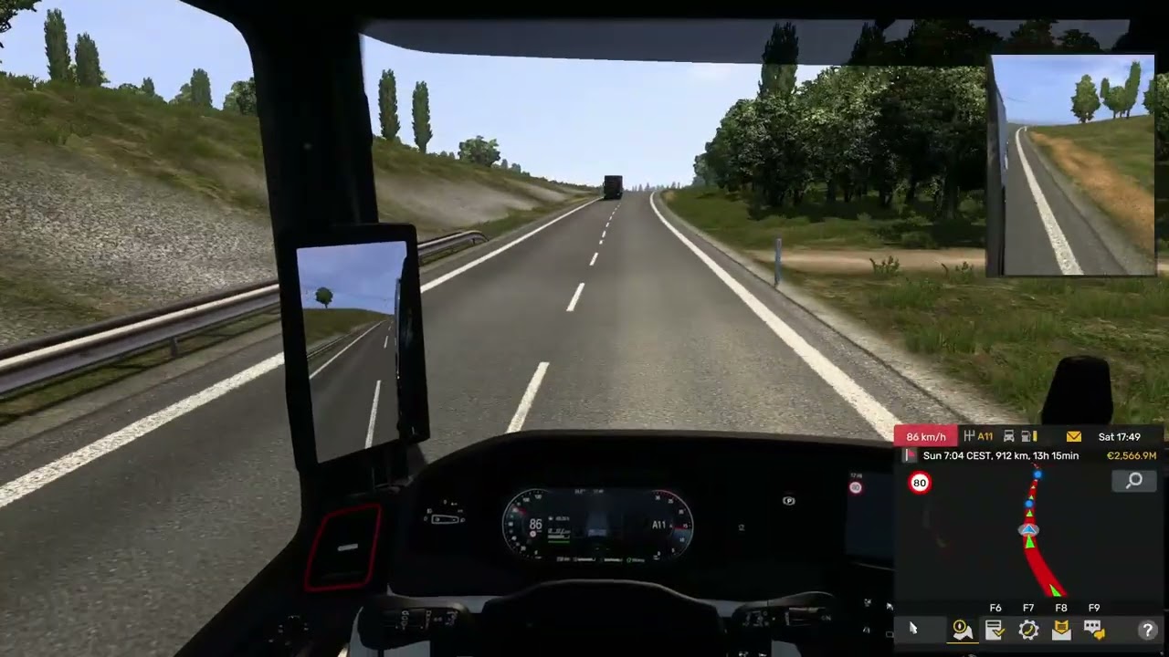 Duisburg-Manchester truckersmp| beelink ser5 ryzen 5500u 32gb ram| high graphics settings