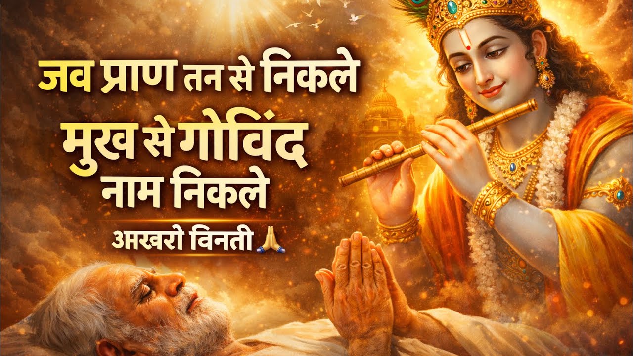 प्राण तन से निकले, मुख से गोविंद नाम निकले | Govind Naam Bhajan | Heart Touching Krishna Bhajan