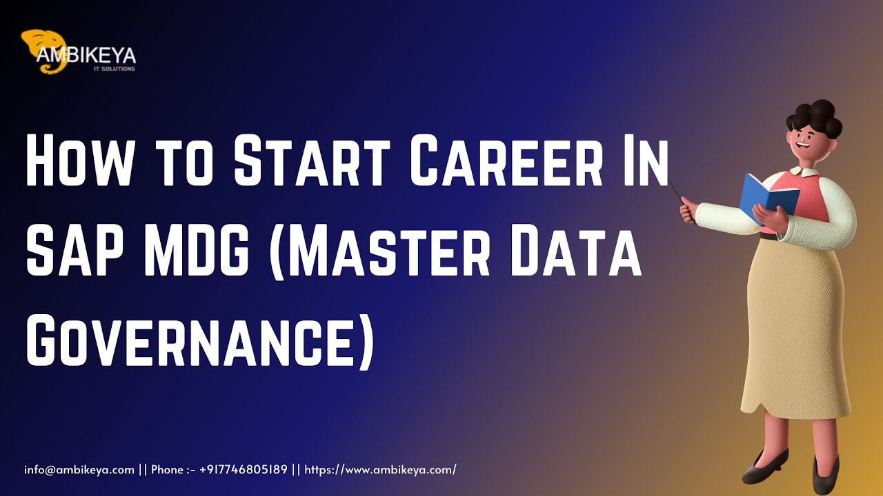 How to Start Career In SAP MDG || Who can do SAP MDG Training || SAP MDG || Ambikeya