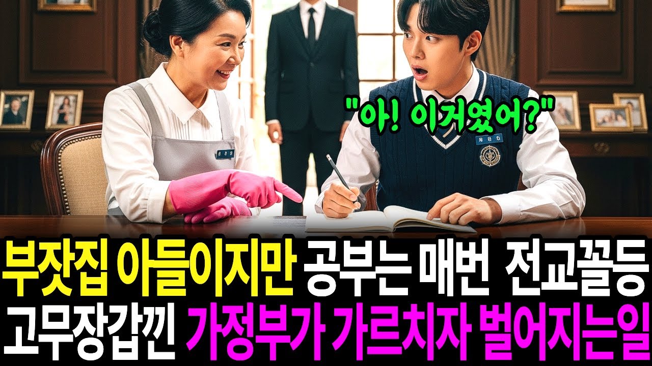부잣집 아들이지만 공부는 매번 전교꼴등보다못한 고무장갑낀 가정부가 가르치는데..ㅣ오디오북ㅣ시니어사연ㅣ사연라디오 ㅣ감동사연 ㅣ사이다사연