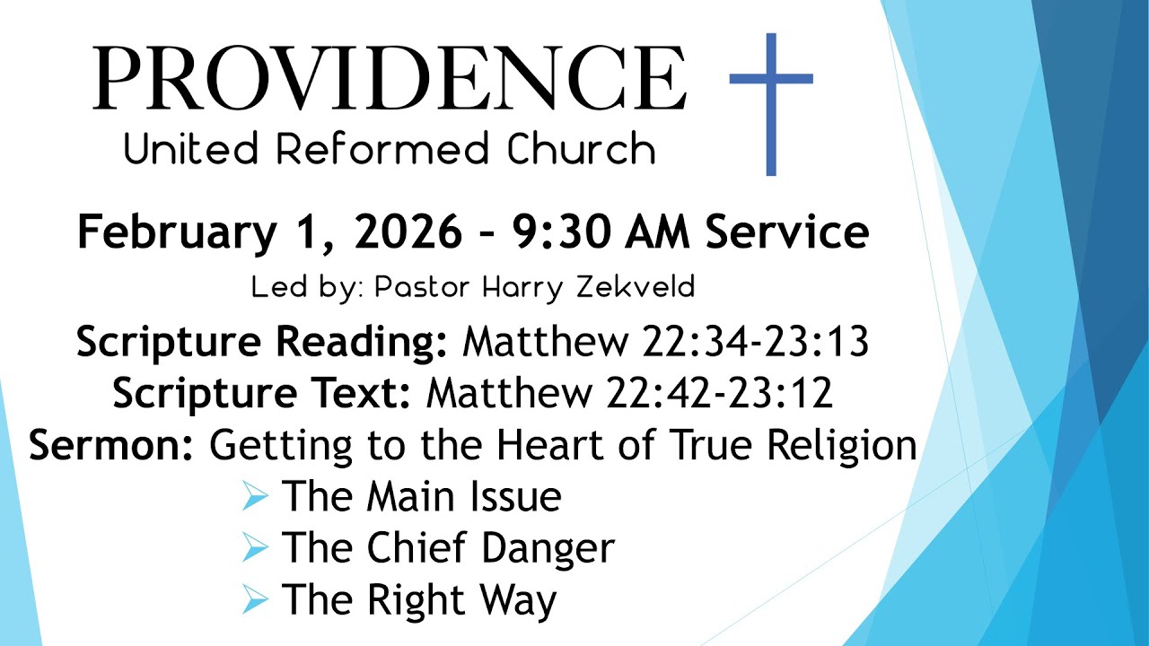 Providence URC - February 1, 2026 AM Service