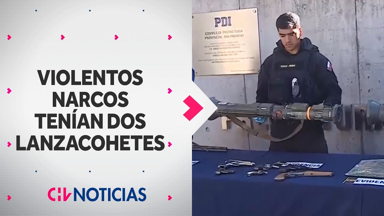 Banda de narcos de Limache fue capturada con dos lanzacohetes suecos - CHV Noticias