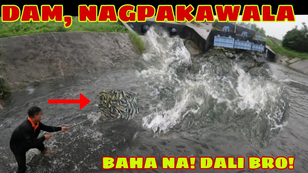 BILIS BAHA NA😱! NAGPAKAWALA NG TUBIG ANG DAM HABANG  NAGSISIGPAW KAMI SA IBABA