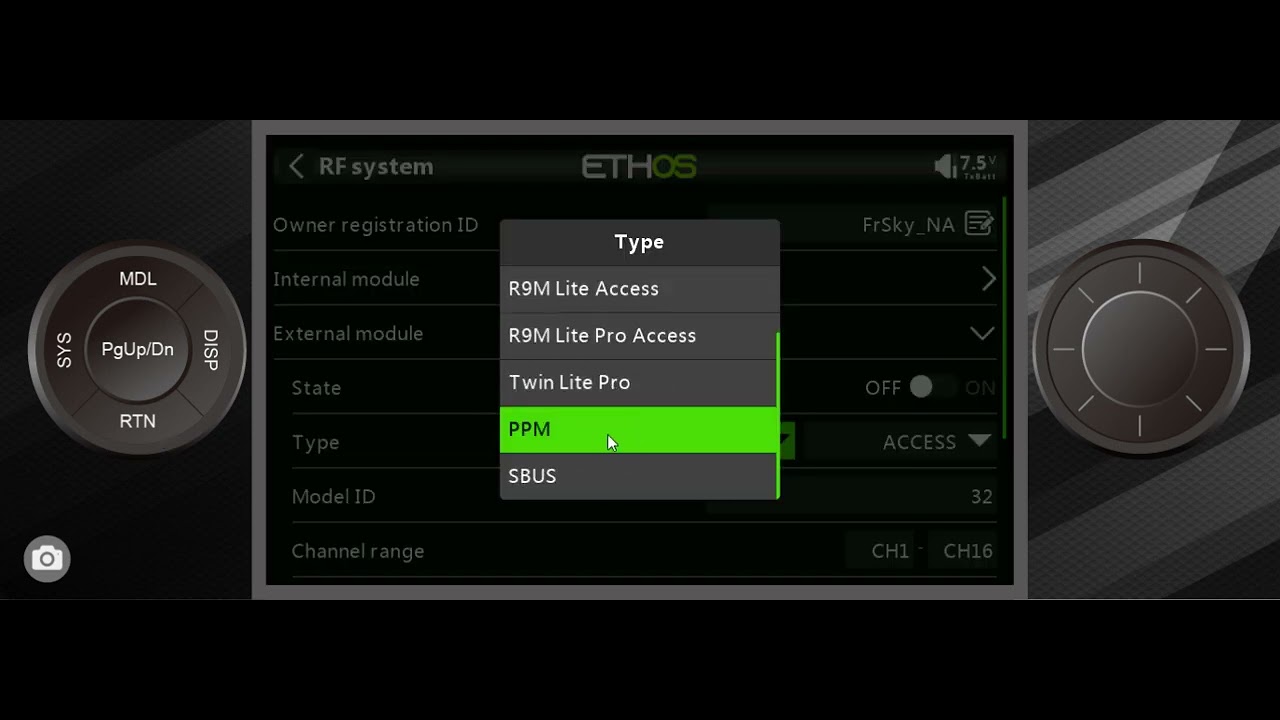 FrSky Ethos 1.5.x:  