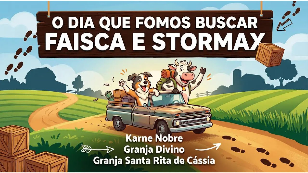 VISITA A SUINOCULTURA SRC RN PARA PEGAR OS BELGAS FAÍSCA E STORMAX
