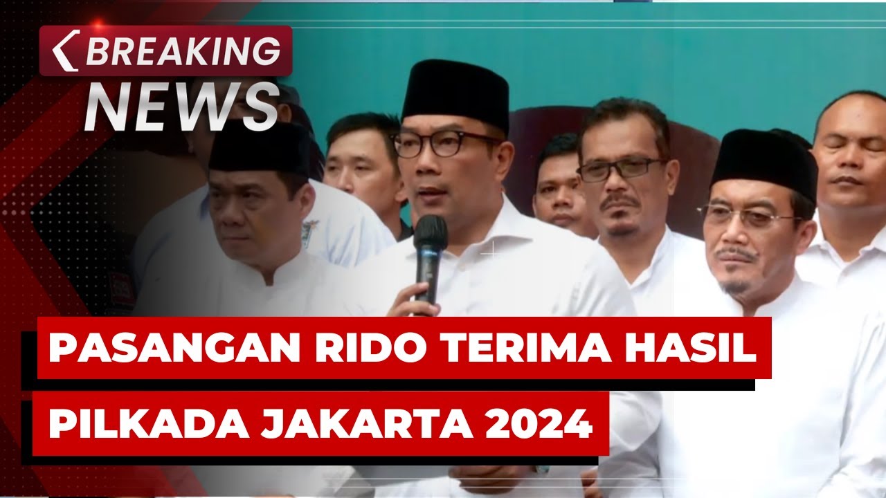 BREAKING NEWS - Ridwan Kamil & Suswono Buka Suara Soal Batal Gugat Pilkada Jakarta ke MK