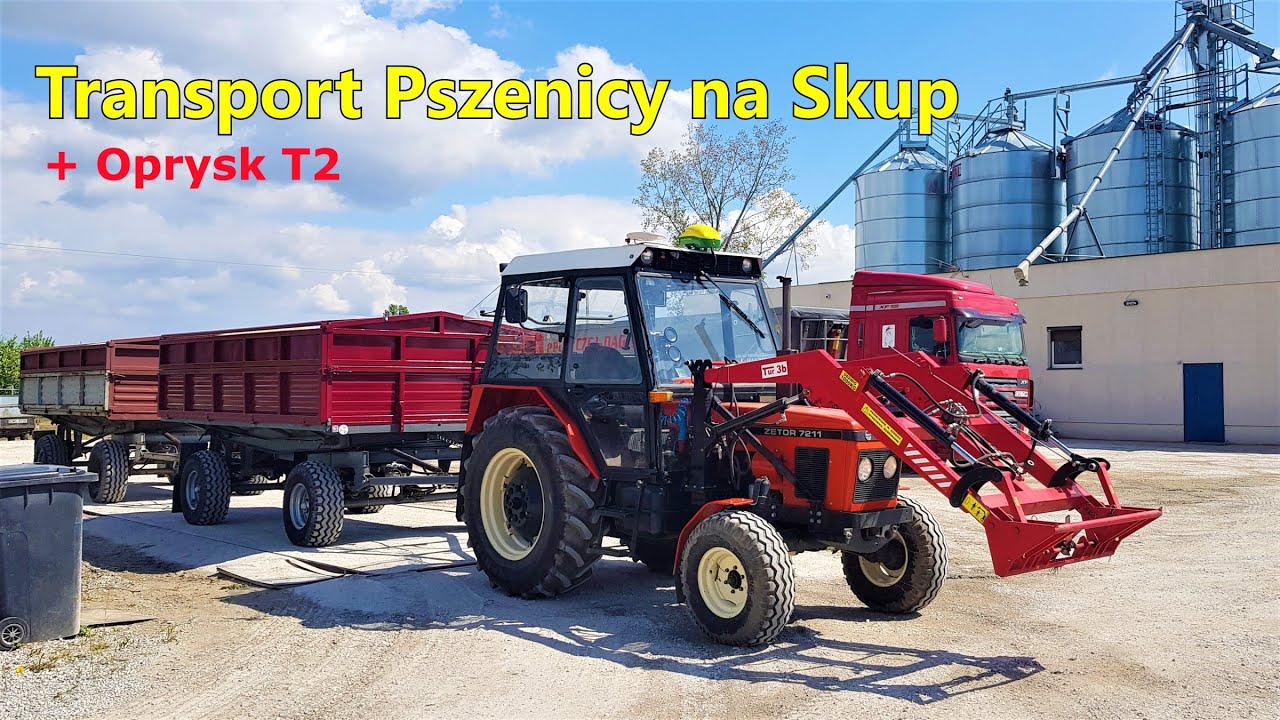 Transport Zboża na Skup oraz Zabieg T2 w Pszenicy Ozimej 4K VLOG