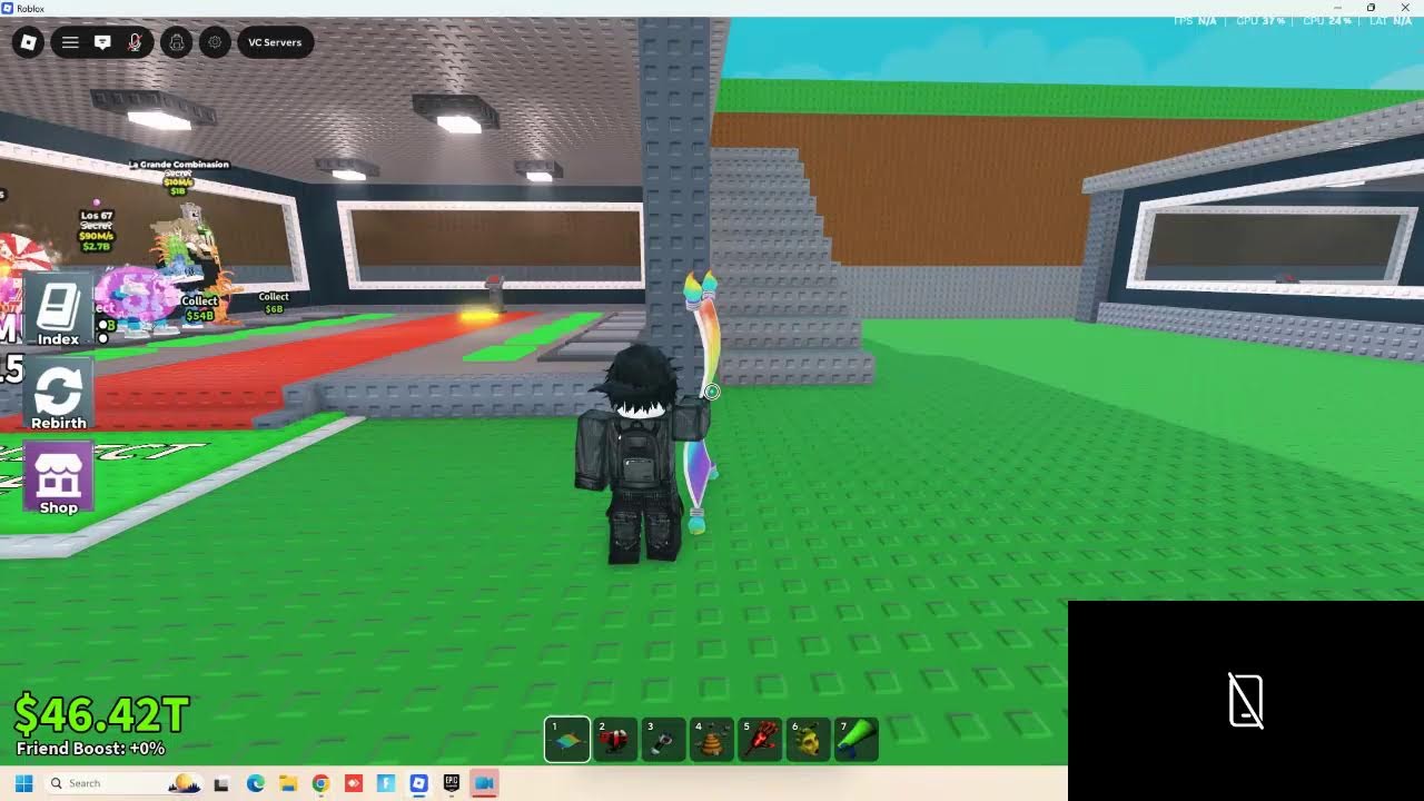 playing roblox