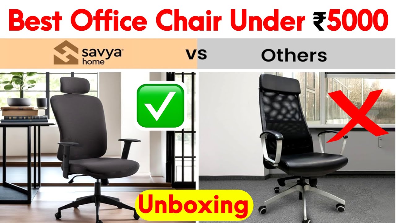 Best Office Chair SAVYA HOME Nucleus High Back Office Chair Ergonomic Chair with Adjustable headrest