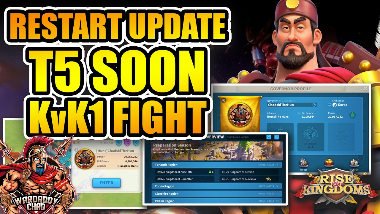 Restart Update: T5 Coming Soon & KvK1 Fight - Rise of Kingdoms