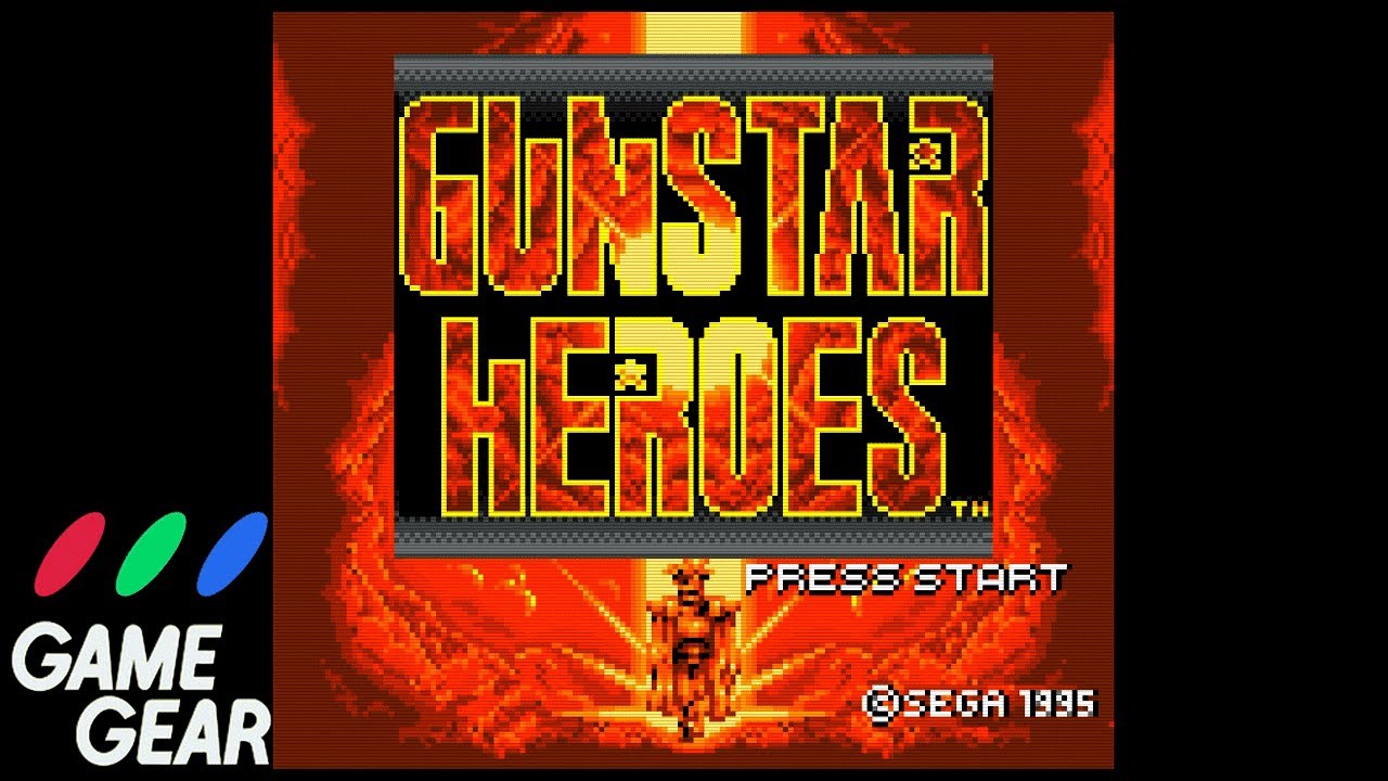 Gunstar Heroes Game Gear - Air Ship Stage Playthrough
